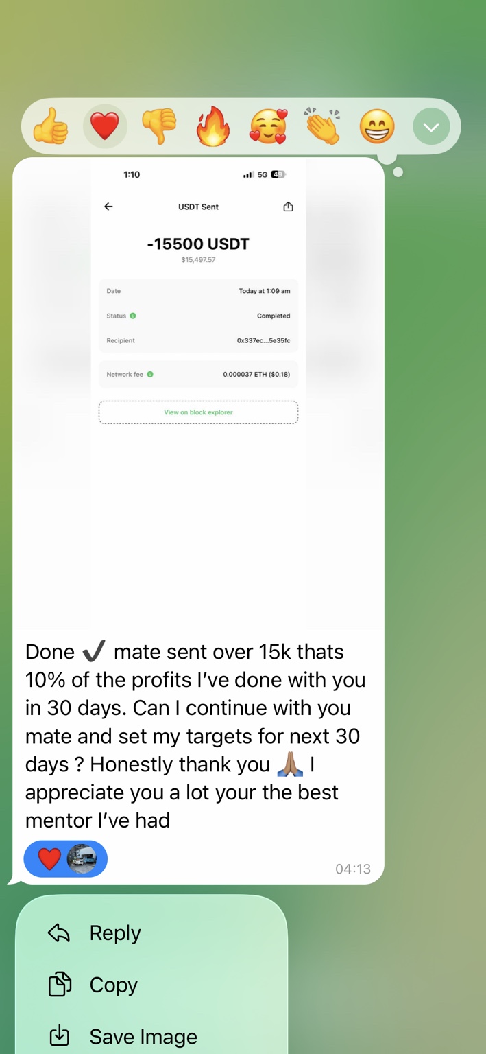 Additional client review screenshot